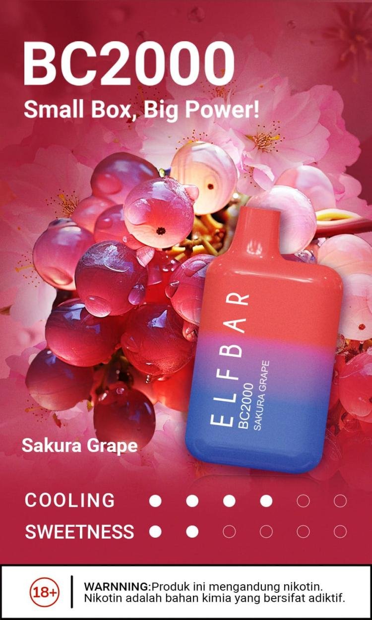 ELFBAR BC 2000 SAKURA GRAPE